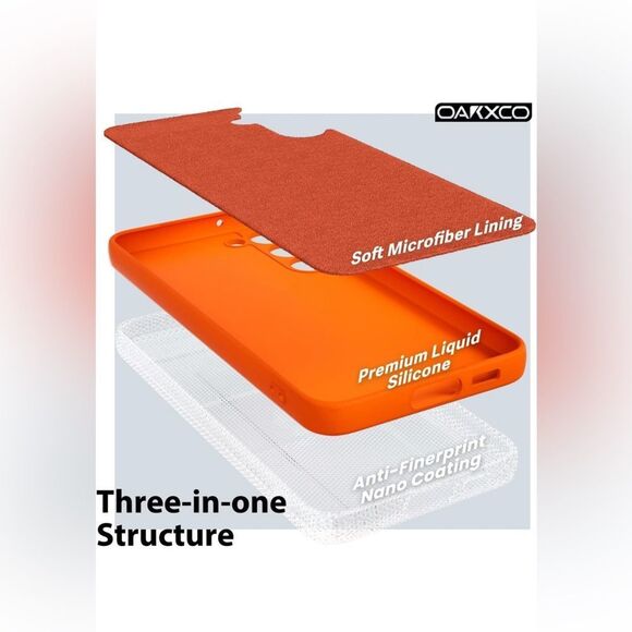 Oak Samsung Galaxy S23 Plus case, neon orange color - Picture 5 of 11